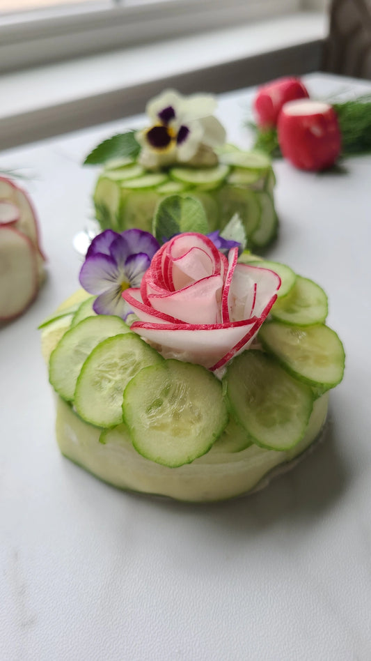 Chicken Salad Canape (Olivieh Salad)